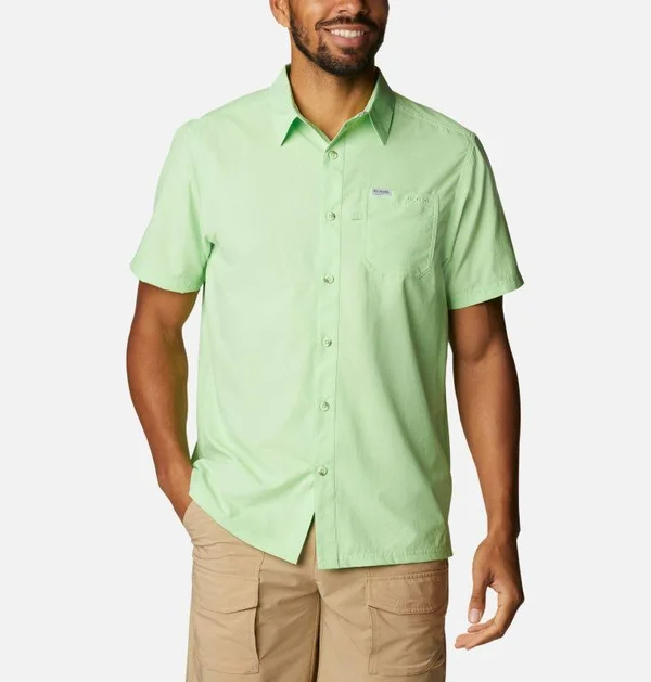 Columbia Men's PFG Slack Tide Camp Fishing Shirt - S - Green