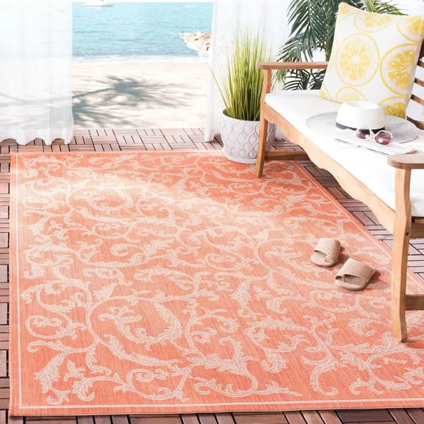 Safavieh Courtyard CY2653-3202 2&3x22 x 14&0x22 Runner Terracotta, Natural Area Rug
