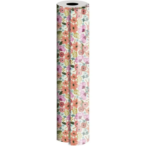 Jam Paper Industrial Size Wrapping Paper Rolls, Gypsy Floral, 1/2 Ream (1042.5 Sq. ft), Sold Individually (165J20930417)