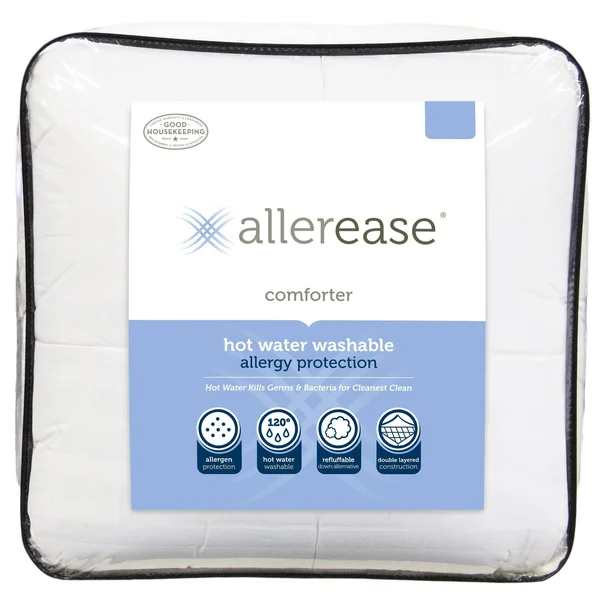 Allerease Hot Water Washable Allergy Protection Comforter - Full/Queen - White