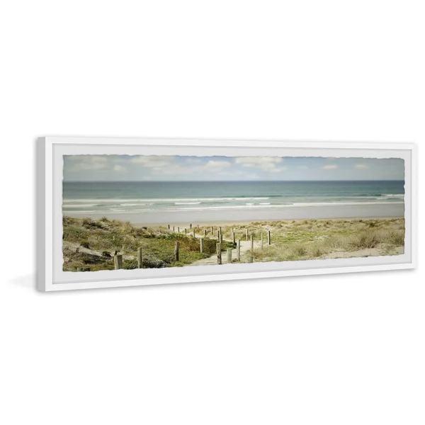 Marmont Hill A Distant View Framed Wall Art, Size: 15 inch x 45 inch