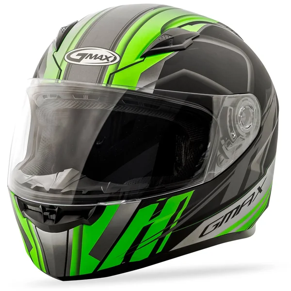 GMAX FF-49 Rogue Helmet Matte Black/Hi-Vis Green 2x