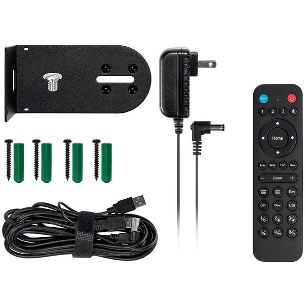 Workstream by Monoprice PTZ Conference Camera - Pan and Tilt with Remote, 1080p Webcam, USB 2.0, 10x Optical Zoom