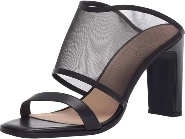 42 Gold Linx Mesh/Leather Slide Sandal 9