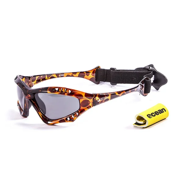 Ocean Sunglasses Australia Polarized Red Transparent with Smoke Lens