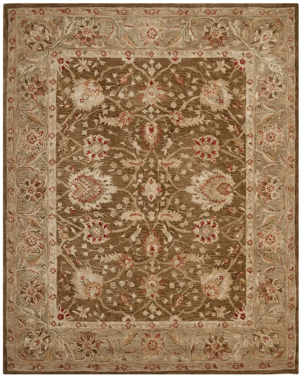 Safavieh Anatolia Brown/Green Area Rug; 8& x 10&