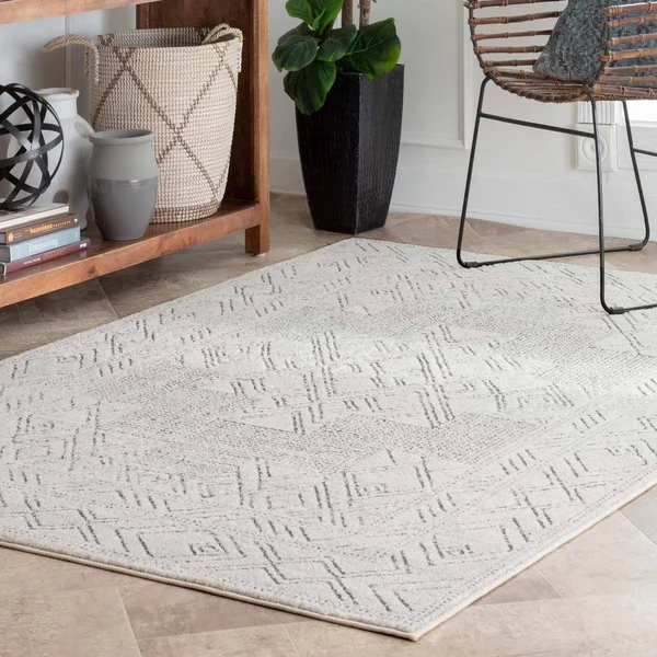 nuLOOM Solange Transitional Tribal Beige 8 ft. x 10 ft. Area Rug