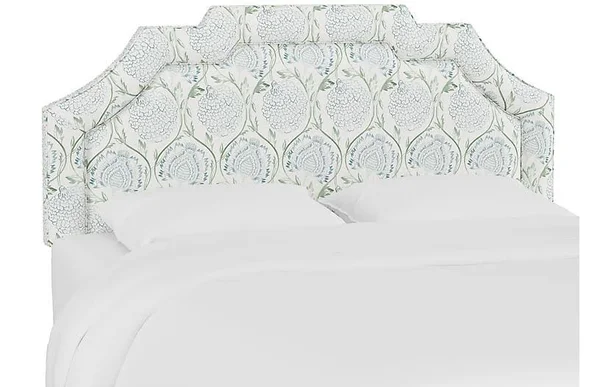 Lola Headboard - Ranjit Floral - Cal King - Floral Flax
