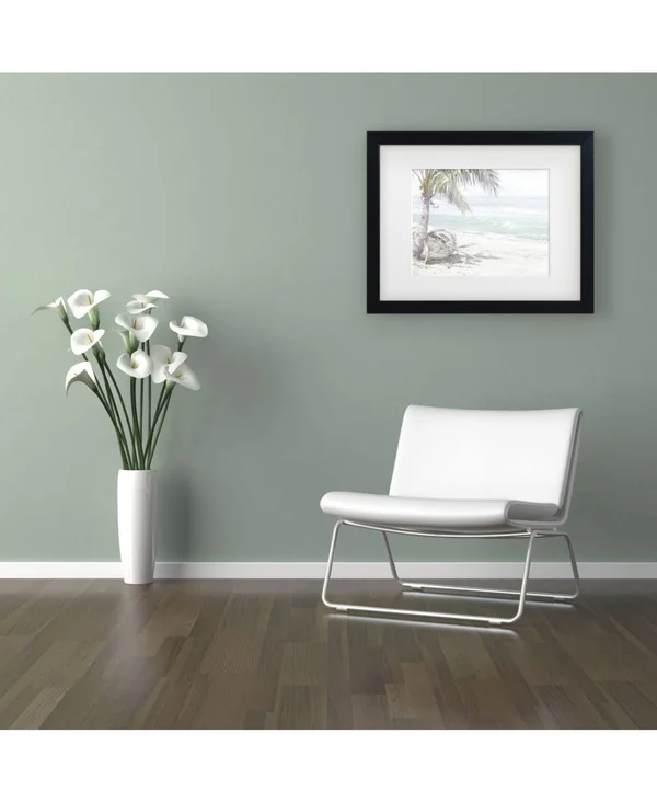 &Boat on Beach& Print Trademark Fine Art Format: Black Framed, Size: 16x22 H x 20x22 W x 0.5x22 D