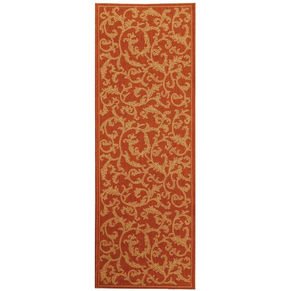 Safavieh Courtyard CY2653-3202 2&3x22 x 14&0x22 Runner Terracotta, Natural Area Rug