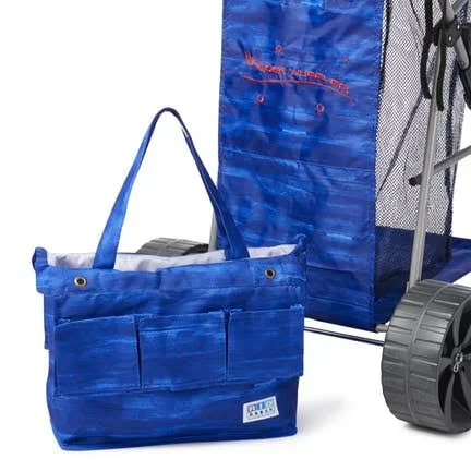 Rio Brands Deluxe Wonder Wheeler Portable Folding Outdoor Utility Cart - Blue