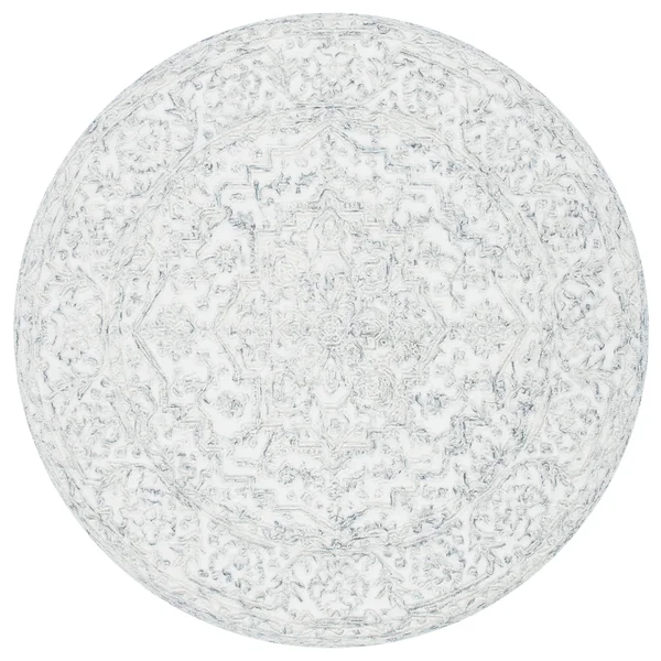 Safavieh Trace Rug Collection TRC302H - Ivory - Charcoal - 4' x 6'