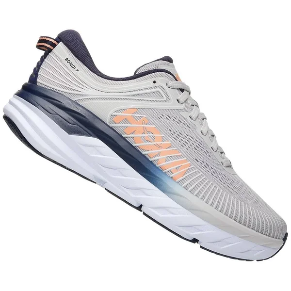Hoka One One Women's Bondi 7 Shoe - 10 Wide - Lunar Rock - Black Iris