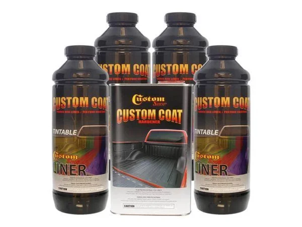 Custom Coat Tintable 4 LITER Urethane Spray-On Truck Bed Liner Kit