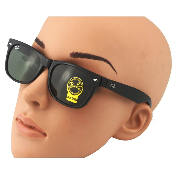 Ray Ban RB2132 New Wayfarer - 901 Black/Crystal Green - 55 mm