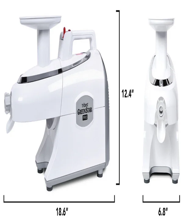 Tribest Greenstar Pro Twin Gear Juicer in White