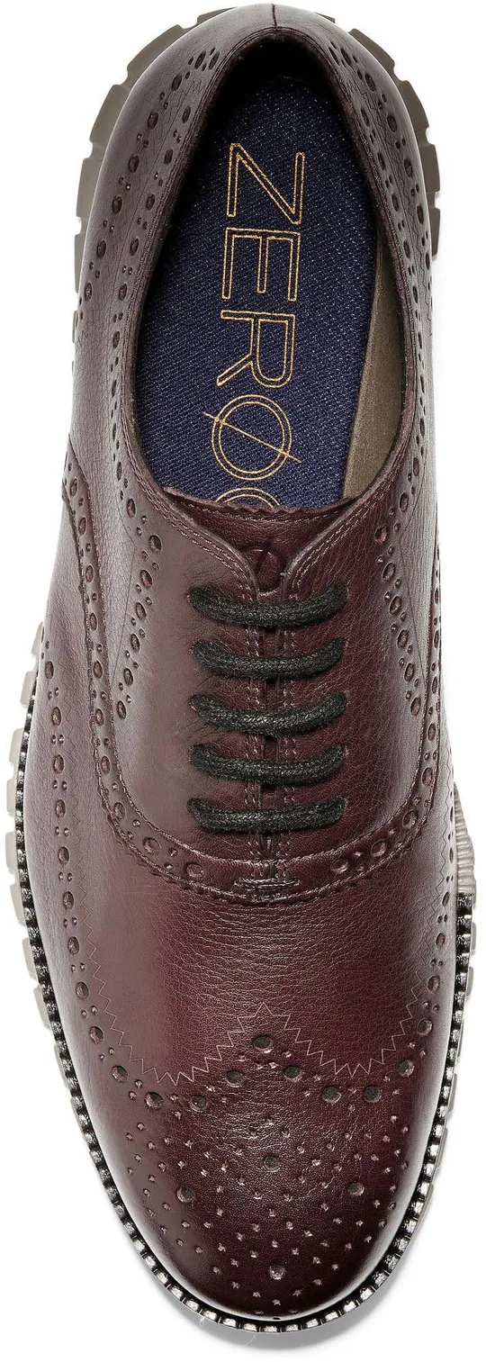 Cole Haan Men's Zerogrand Wingtip Oxford Shoes (Burnished Wine Leather - 16 M)