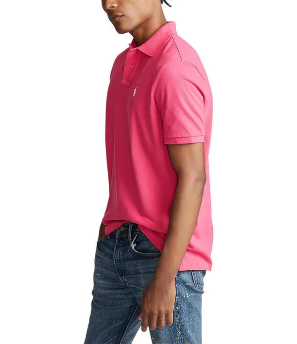 Polo Ralph Lauren Men's Classic Fit Mesh Polo - Hot Pink