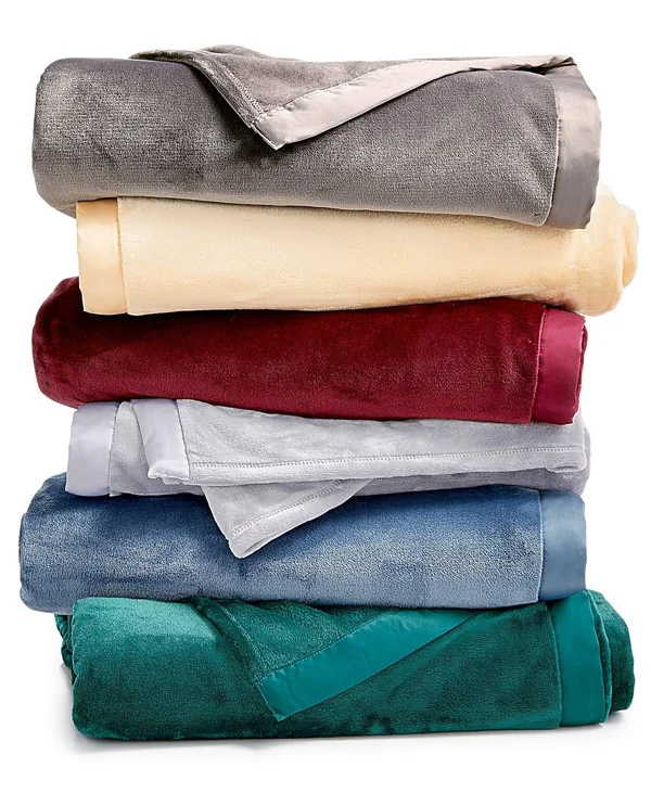 Berkshire Classic Velvety Plush Blanket - Full - Queen - Atlantic Blue