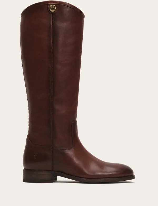 Frye Melissa Button 2 Wide Calf Riding Boots - Redwood