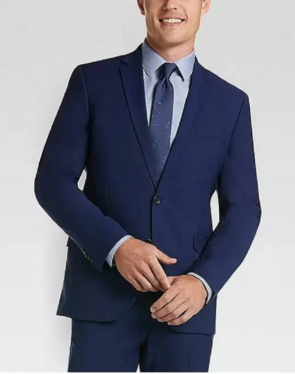 Kenneth Cole New York Slim-Fit Nested Suit - Men's - Size: 44L, Blue