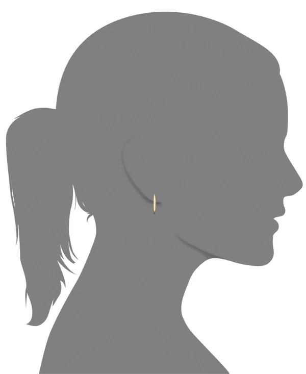 Macy&s Polished Hoop Earrings in 14K Gold - Metallic - Earrings