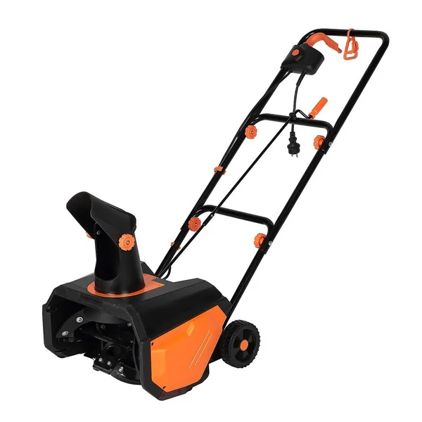 120V 60Hz Power Snow Blower 12 Amp Electric Snow Thrower Metal Black - 7.18" x 14.17" x 7.13"