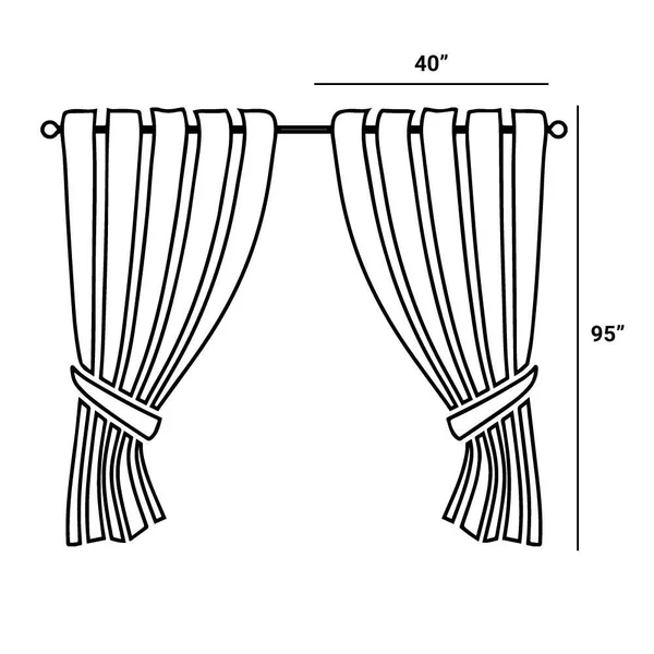 Lush Decor Lydia Ruffle Window Curtain Panels Gray 40X95 Set