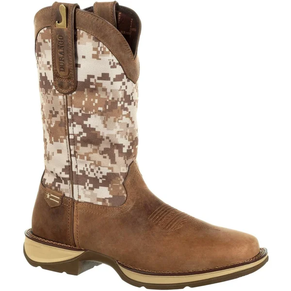 Durango Men's Rebel Pull-On Western Boot Desert Camo