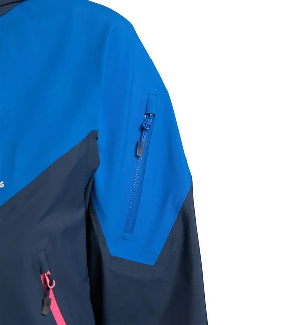 Hagl鰂s Roc Spire Gore-Tex Jacket Light Blue Navy Blue Women M