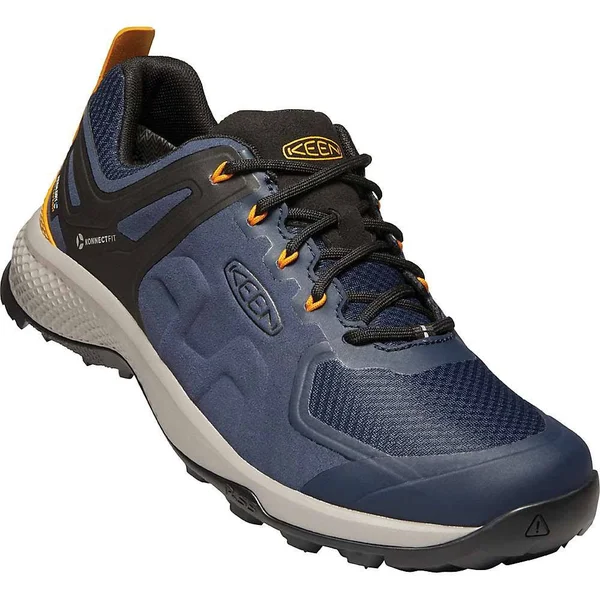 Keen Men's Explore Waterproof Shoe - 11.5 - Blue Nights, Picante