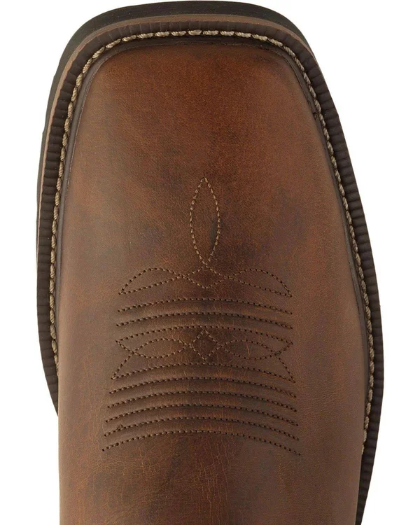 Justin Men's Rugged Tan Cowhide Stampede Work Boots