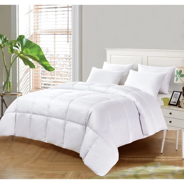 Kathy Ireland Ultra Soft Nano Touch Light Warmth White Down Fiber Comforter - White - Twin