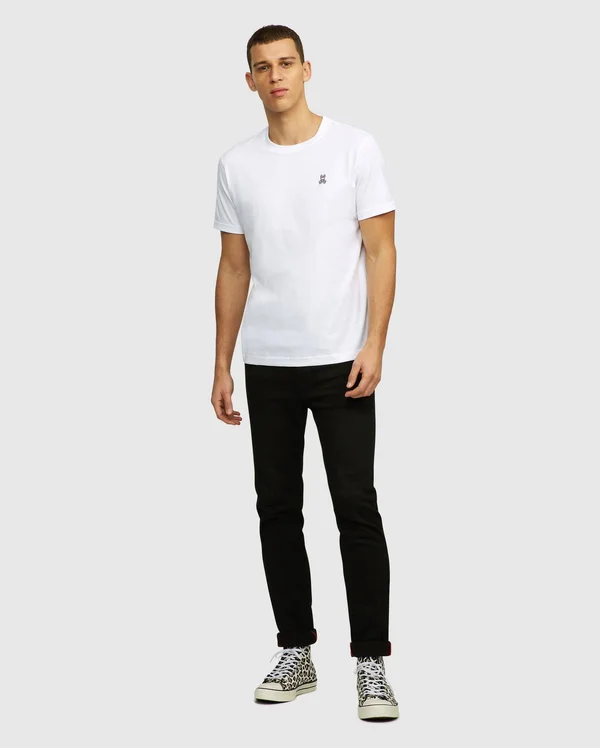 Psycho Bunny Classic Crew Neck T Shirt White