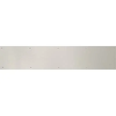 Brass Accents Kick Plate Mounting Type: Adhesive, Finish: Satin Nickel