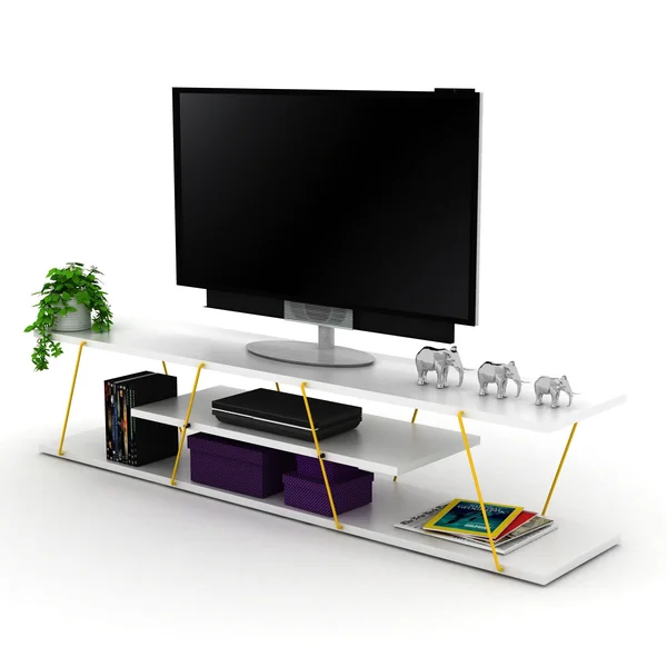 SavaHome Tristana TV Unit (White-Pink)