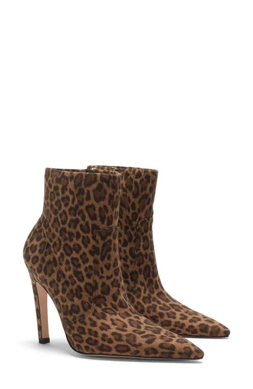 Women's Good American The Icon Bootie - 9 M - Pale Leopard
