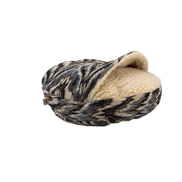 Snoozer Show Dog Collection Small Luxury Cozy Cave Bed - Tempest Indigo