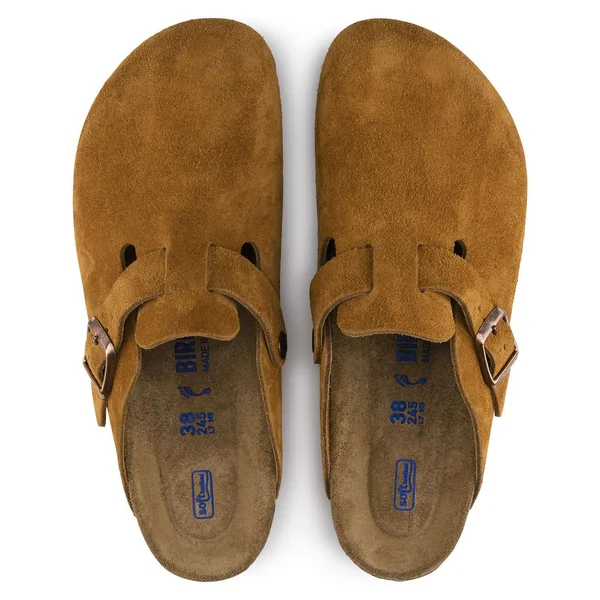 Birkenstock Boston Soft Footbed (37 Mink Suede)