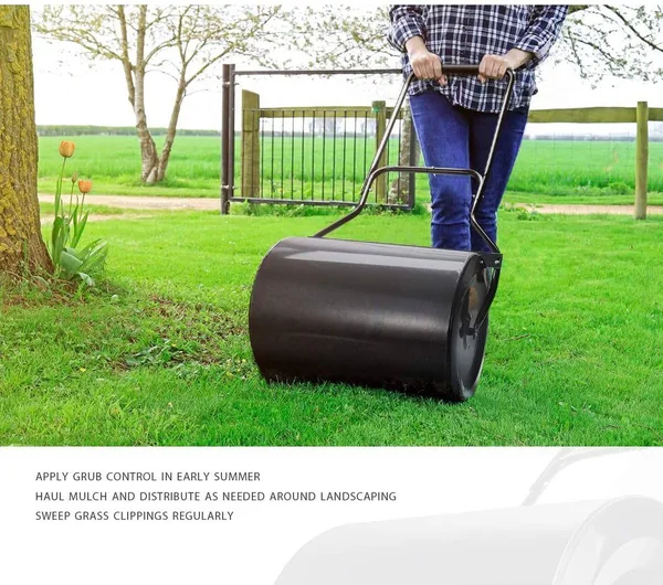 Tacklife Lawn Roller, Tow Behind Water Filled Roller Push 16 by 20-inch Hr60l
