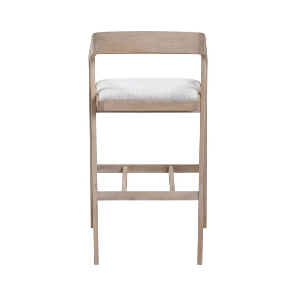 Moe's Home Collection Padma Oak Bar Stool Light Grey