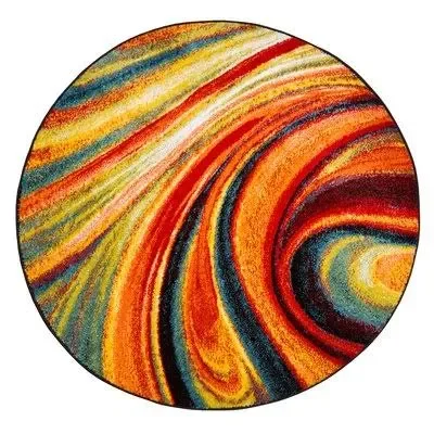 Zipcode Design Peyton Multi-Colored Area Rug Rug Size: Round 7&10x22