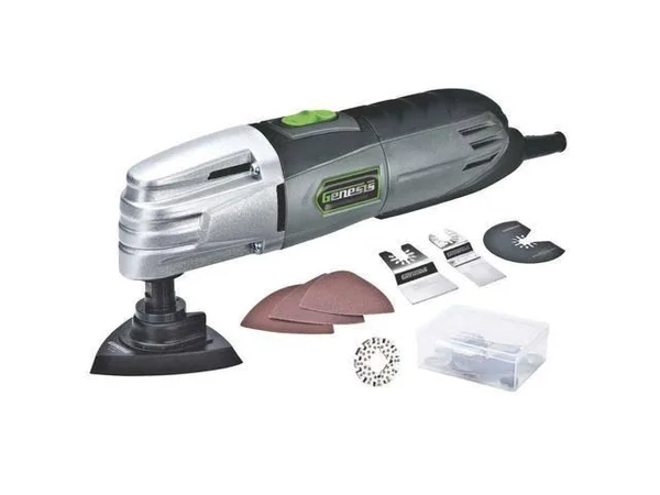 Genesis Gmt15a Multi-Purpose Oscillating Tool - Corded, Grey