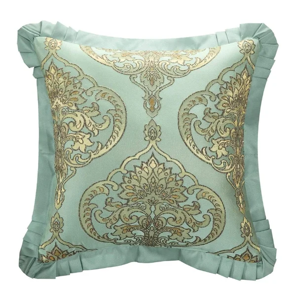Chic Home Como 13 Piece Comforter Set Jacquard Bed in A Bag Blue King