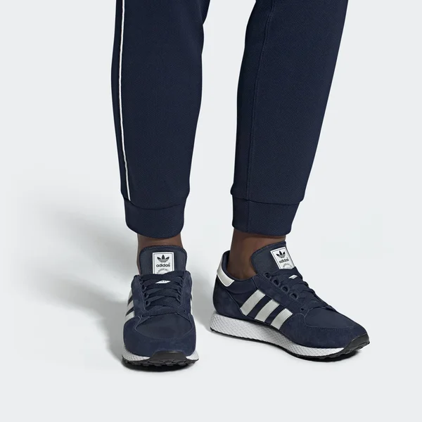 Adidas Forest Grove Shoes Navy Blue 7 - Mens Originals Shoes