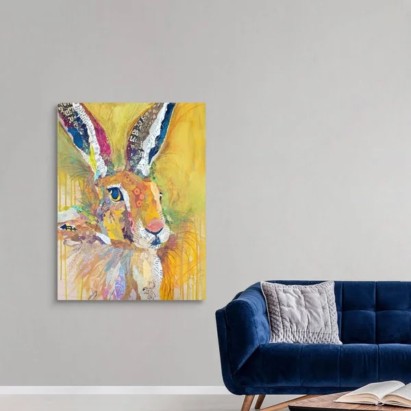 Harriet The Hare, Canvas Wall Art, 36x48, Great Big Canvas