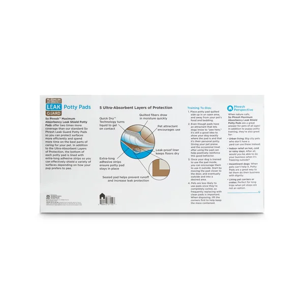 So Phresh Maximum Absorbency XX-Large Leak Shield Potty Pads - Count of 72