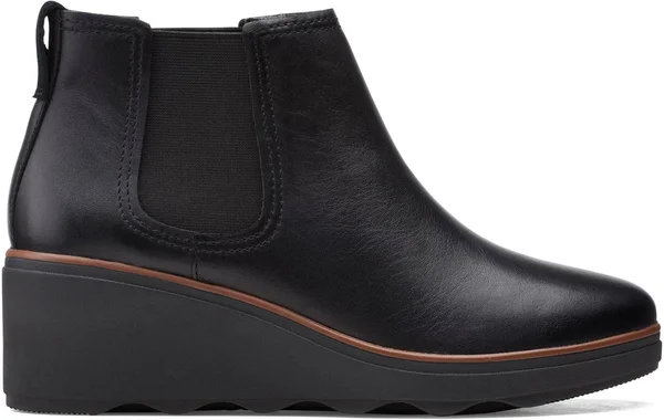 Clarks Women's Collection Mazy Tisbury Boots - Black Leather