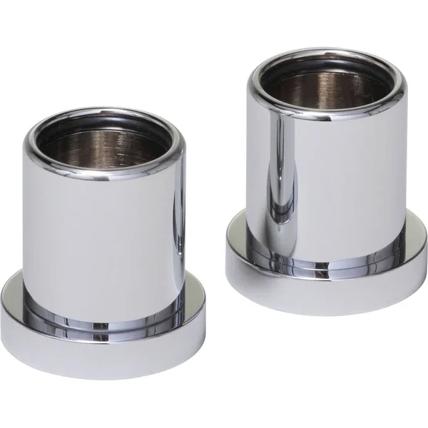 Valsan 67504NI Porto Shower Rod Supports (Pair) Polished Nickel