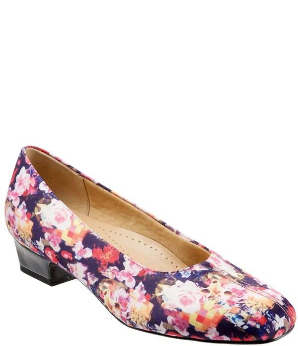 Trotters Doris Pumps, Women's, Wash Floral, Size: 9.5
